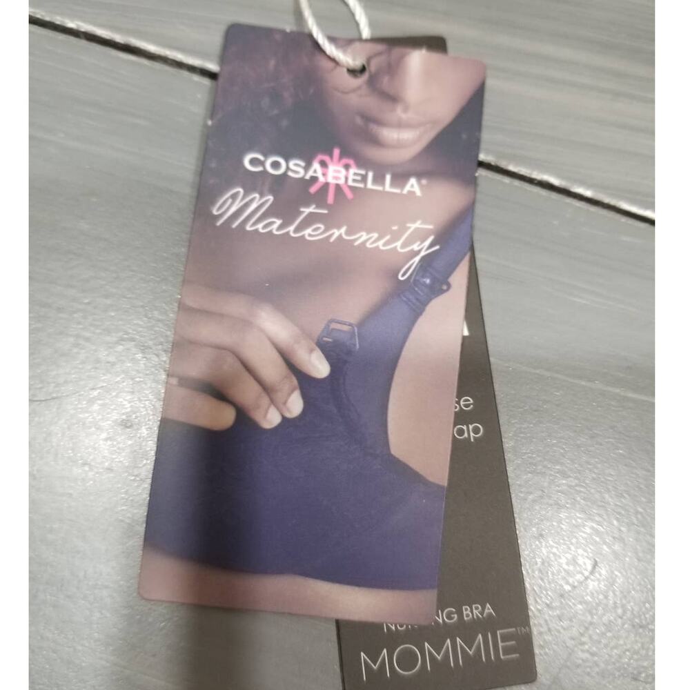 Cosabella Never Say Never Mommie Nursing Bra Maternity Blush Lace Large - Picture 11 of 12